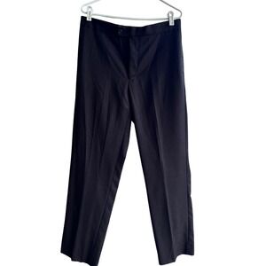 Berragamo Mens Size 36R Black Madison-Tux Dress Pants Formal Business Slacks